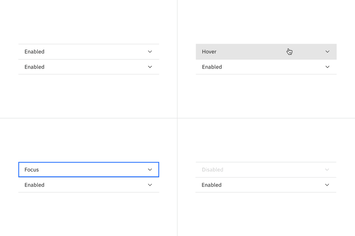 accordion interactive states